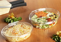 Klapp-Boxen für Salate und Hamburger